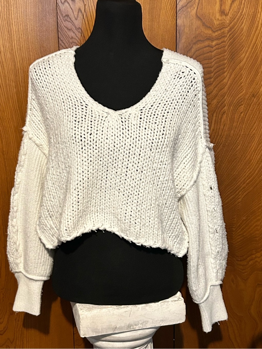 Alter’d state cropped knit sweater oversized S